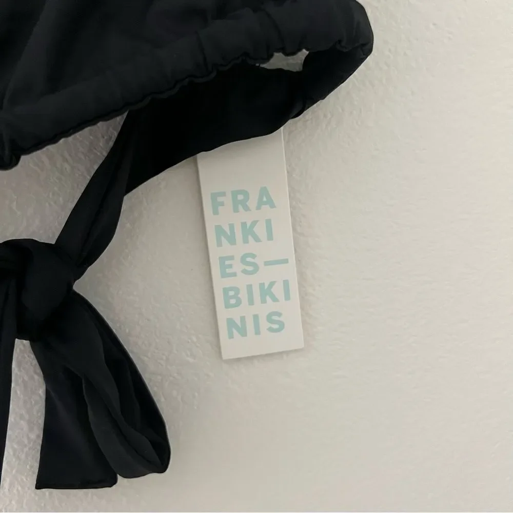 Frankie’s Bikinis Black Willow Top
